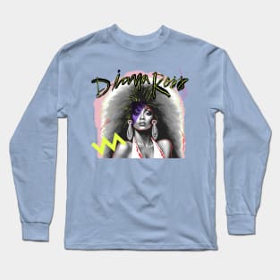 DIANA ROSS 80S RETRO STYLE Long Sleeve T-Shirt